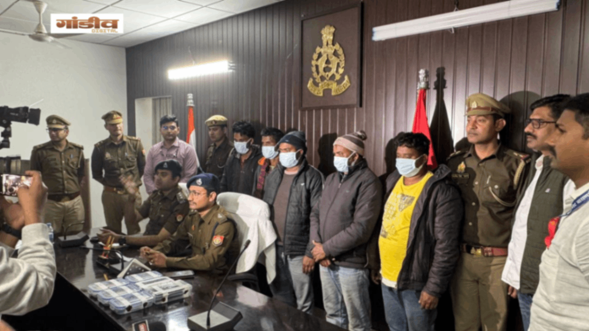 वाराणसी में 42.50 लाख की साइबर ठगी: धनबाद से गैंग का सरगना समेत 5 गिरफ्तार