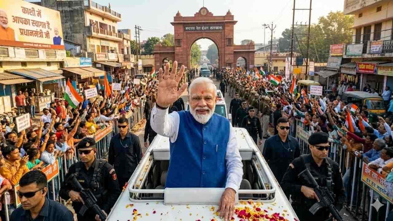 प्रधानमंत्री के आगमन से पहले बरेका से काशी विश्वनाथ तक सजा बनारस, तैयारियां पूरी