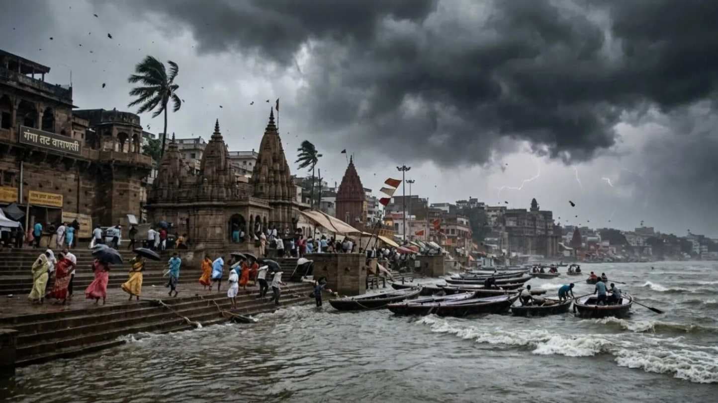 वाराणसी संग पूर्वांचल में तेज आंधी-बारिश से उखड़े पेड़, कई इलाकों में बिजली गुल