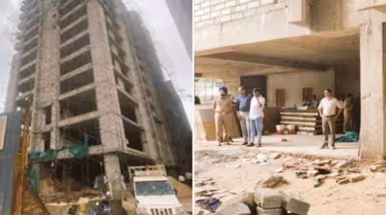 होर्डिंग लगाते समय 7वीं मंज़िल से गिरे दो मजदूर, मौके पर हुई मौत