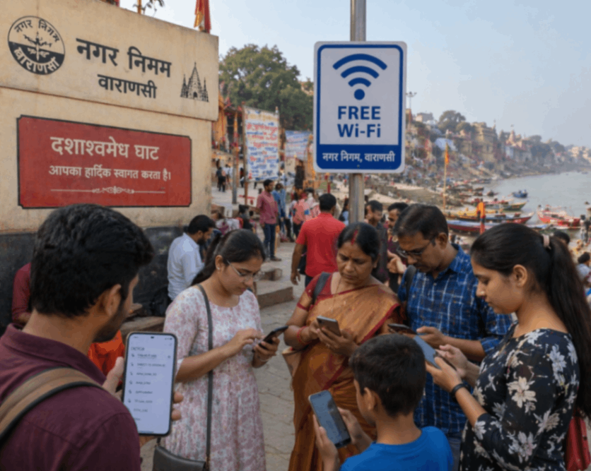 दशाश्वमेध घाट पर फ्री वाई-फाई, लेकिन बिना प्रचार के सुविधा बेअसर