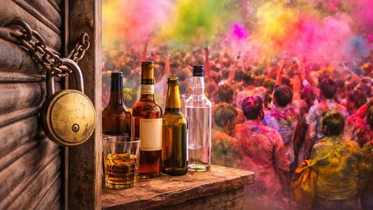होली के दिन बंद रहेंगी शराब की दुकानें, एक दिन पहले उमड़ी शराब ग्राहकों की भीड़
