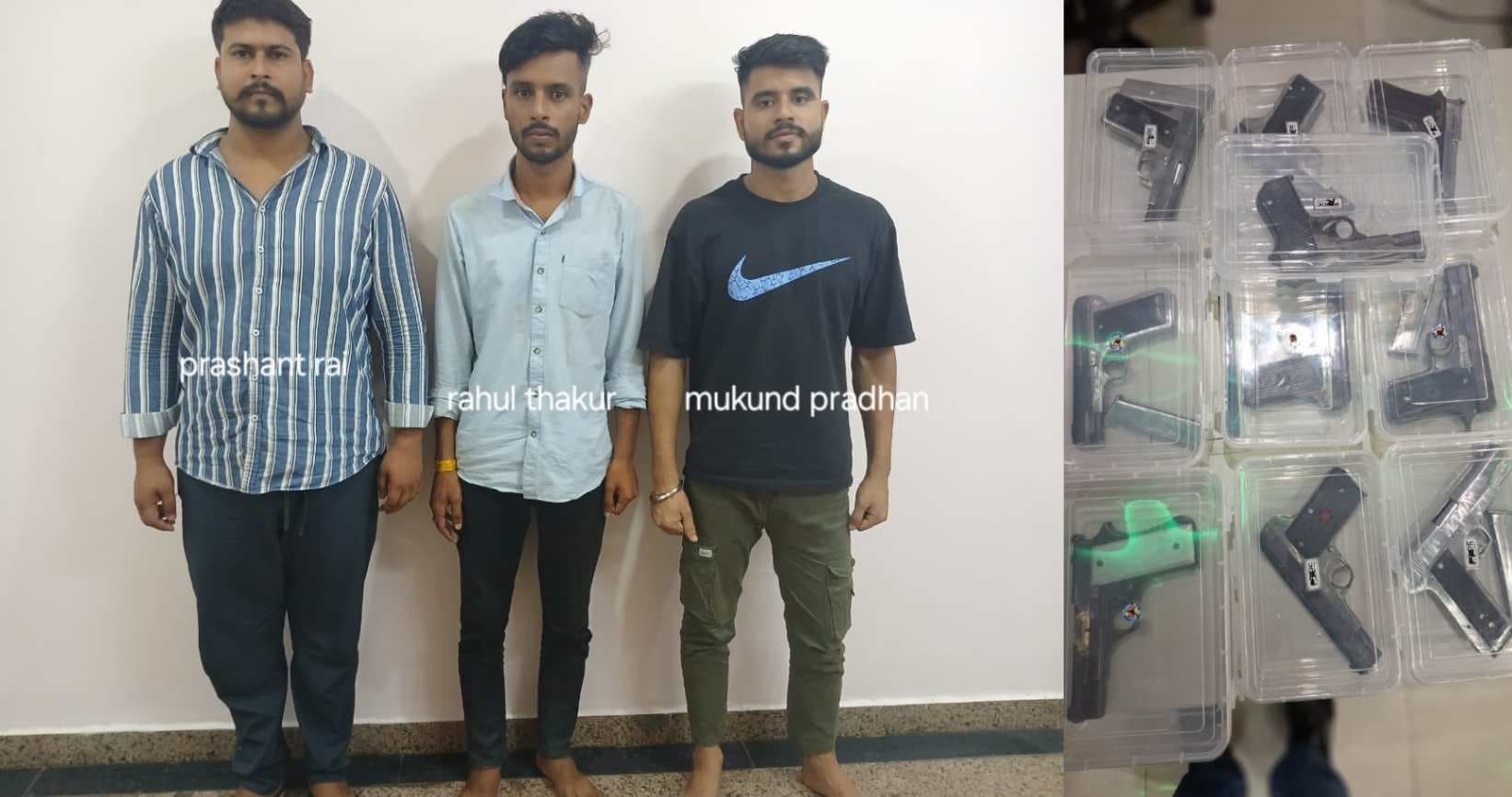 असलहाें के अंतरराज्यीय तस्कर गिरोह का पर्दाफाश, 3  गिरफ्तार, एसटीएफ काे मिली कामयाबी