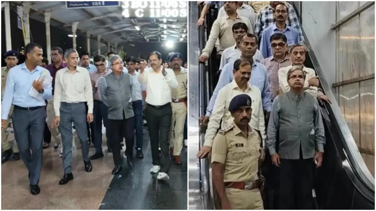 दौराः यात्री सुविधाओं की व्यवस्था रेलवे बोर्ड के कार्यकारी निदेशक ने परखी

