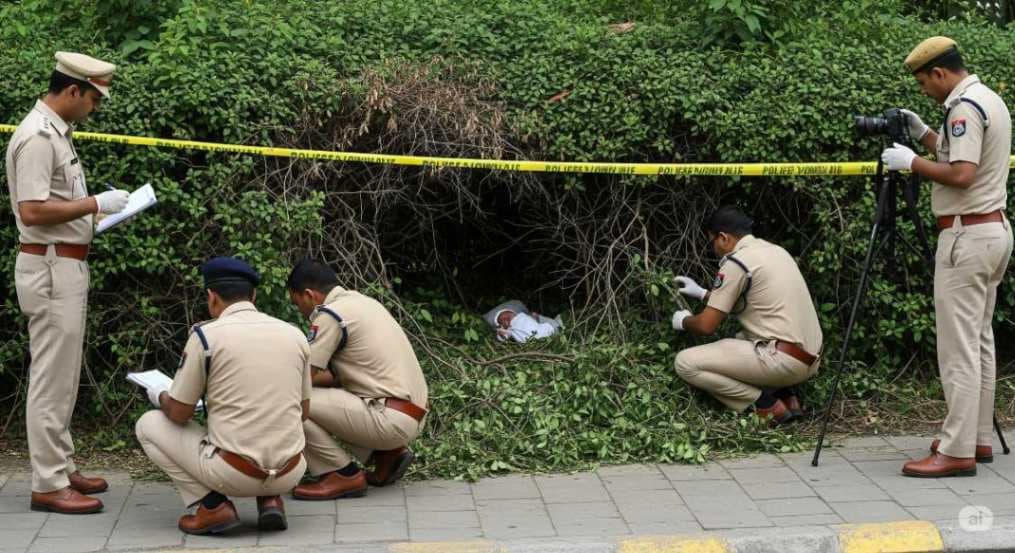 झाड़ियों में मिला नवजात शिशु, पुलिस ने समय रहते बचाई जान
