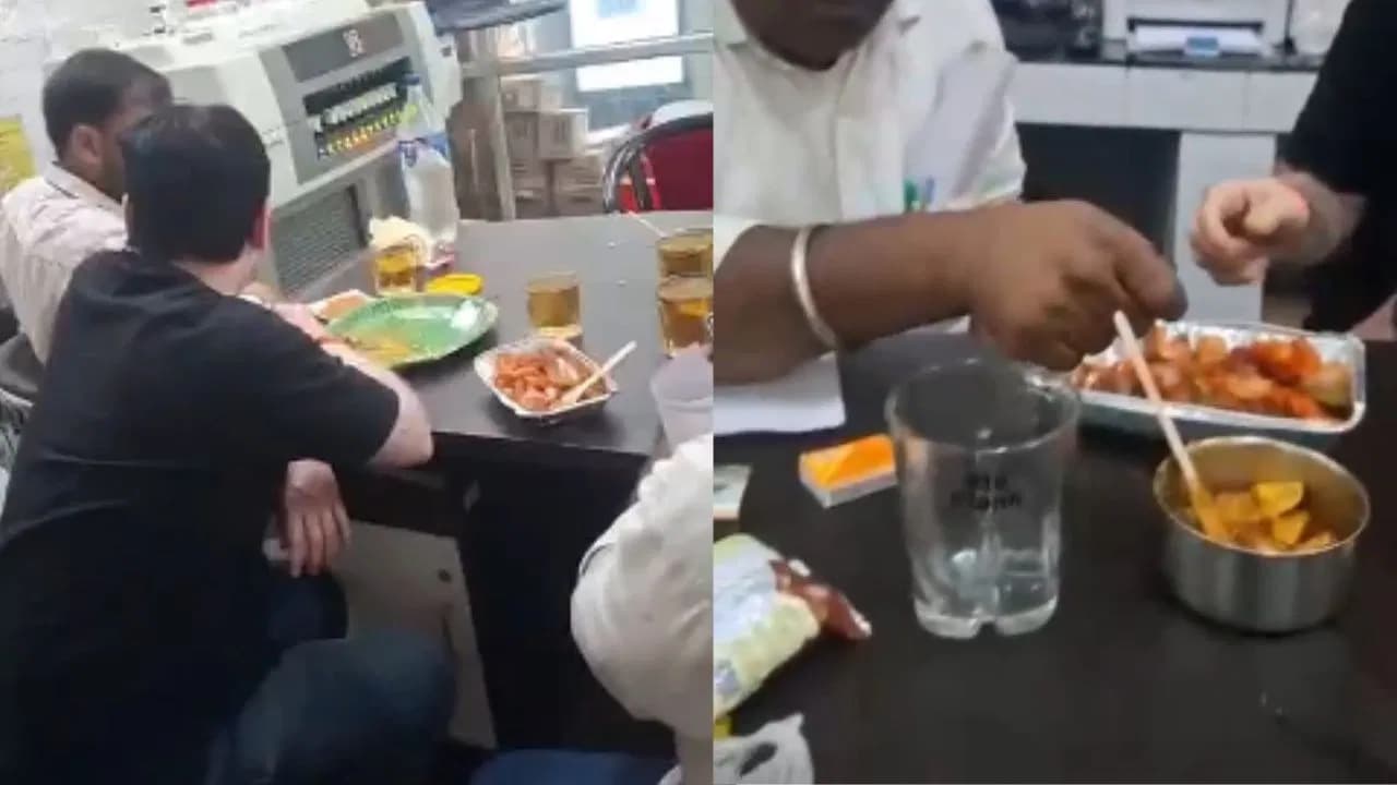 पैथोलॉजी लैब में छलका जाम, शराब पीने के आरोप में लैब टेक्‍नीशियन समेत चार के खिलाफ कार्रवाई