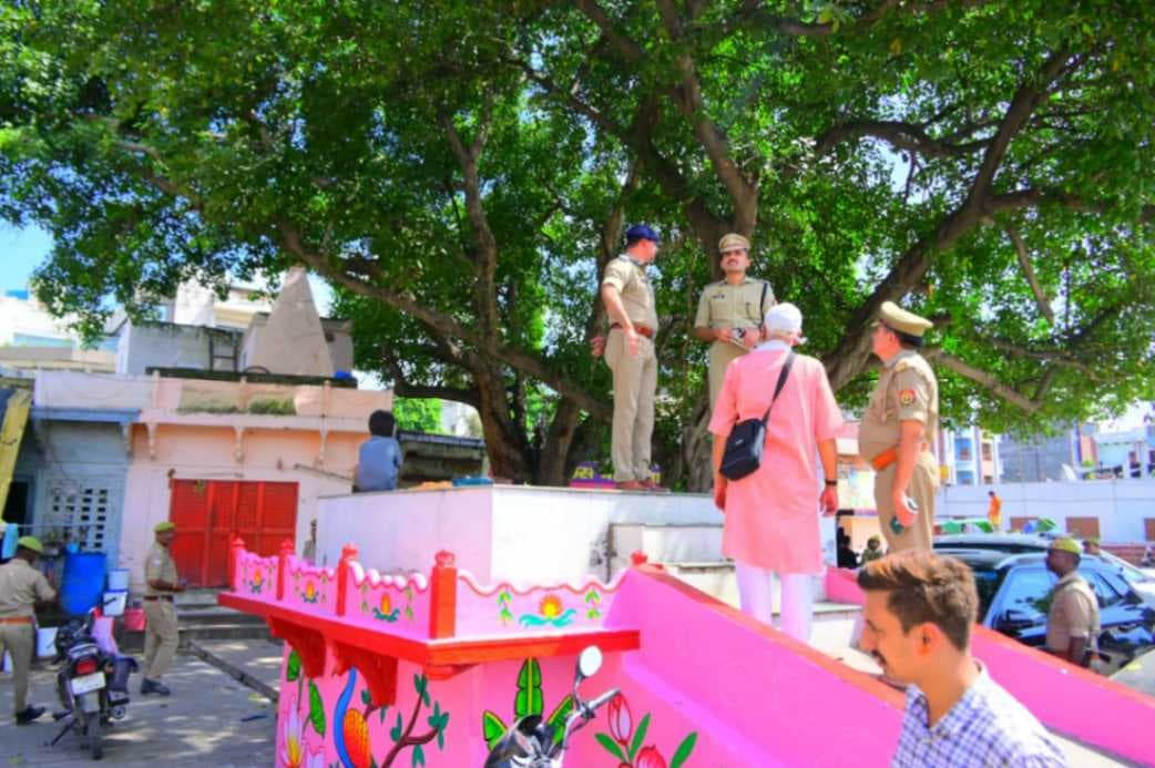 ड्रोन से नाटी इमली भरत मिलाप की निगरानी, रूफटाप फोर्स की तैनाती