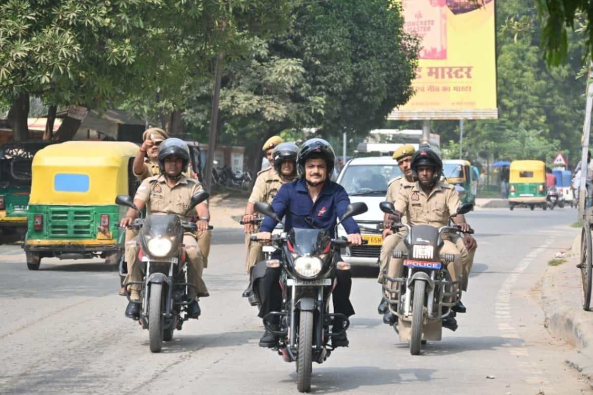 पुलिस आयुक्त ने बाइक से शहर भ्रमण कर व्यवस्था का लिया जायजा,  की ये अपील