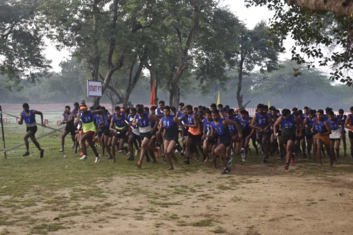 अग्निवीर भर्ती रैली : 607 युवा रेस व शारीरिक परीक्षा में हुए सफल
