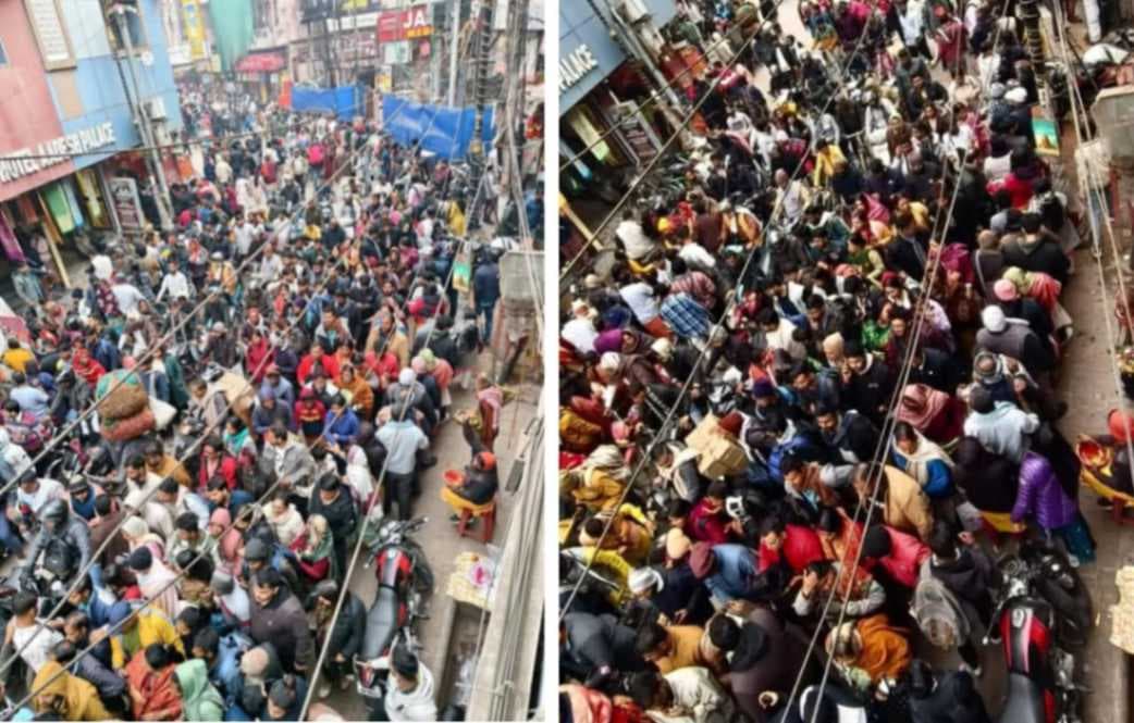 पुराने की विदाई और नए साल के स्‍वागत को आस्‍थावान आतुर, बाबा दरबार में इतने लोगों ने लगाई हाजिरी 