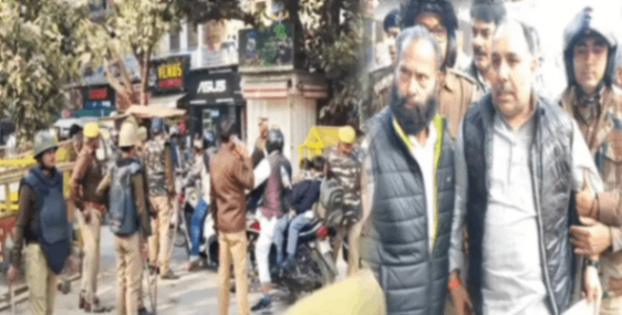 मणिकर्णिका विवाद - कांग्रेस का विरोध प्रदर्शन, राघवेंद्र चौबे समेत कई हिरासत में