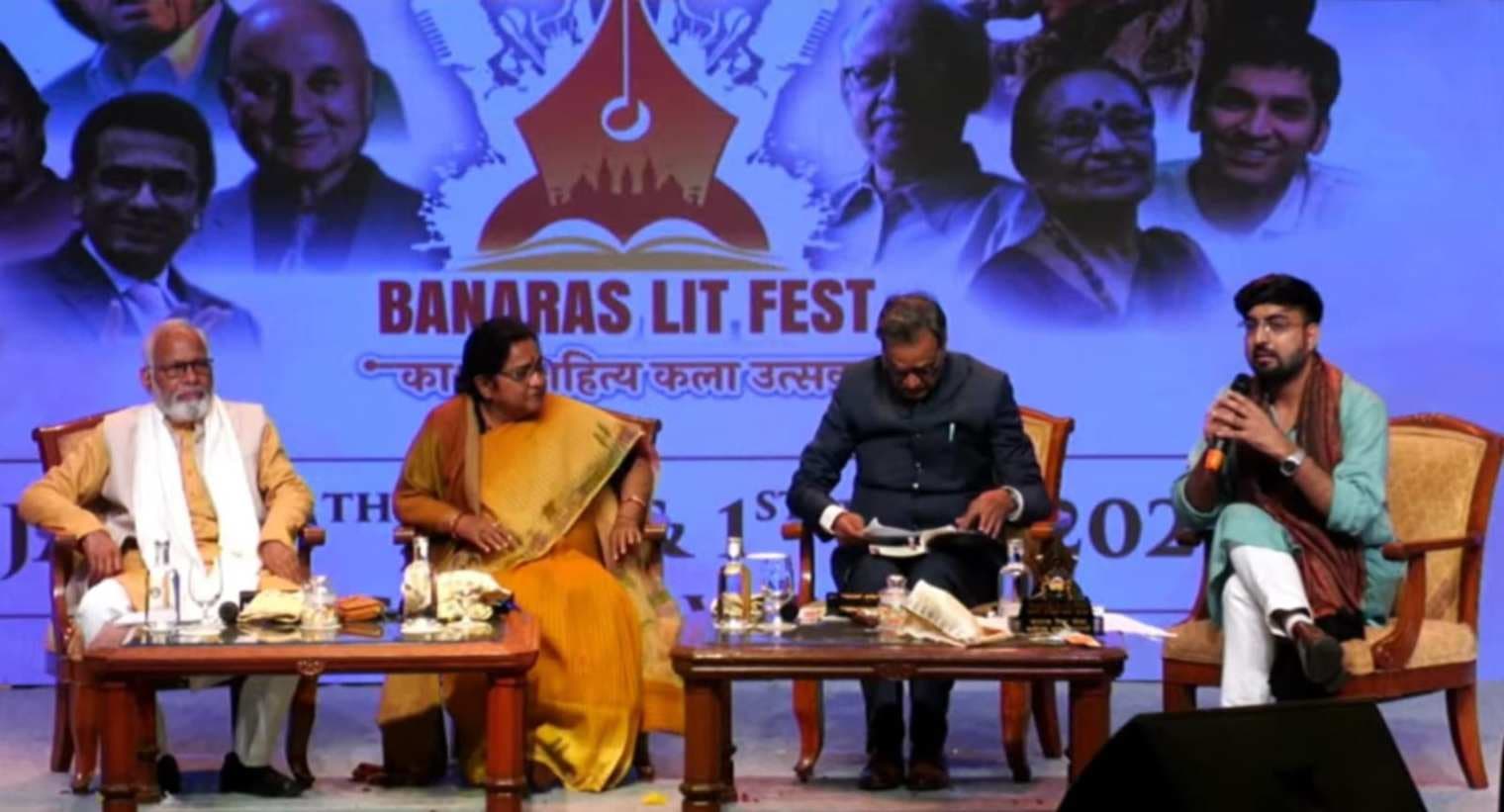 बनारस लिटरेचर फेस्ट–4: डॉ. नीरजा माधव के ‘राइडिंग द टाइगर’ पर बौद्धिक संवाद”