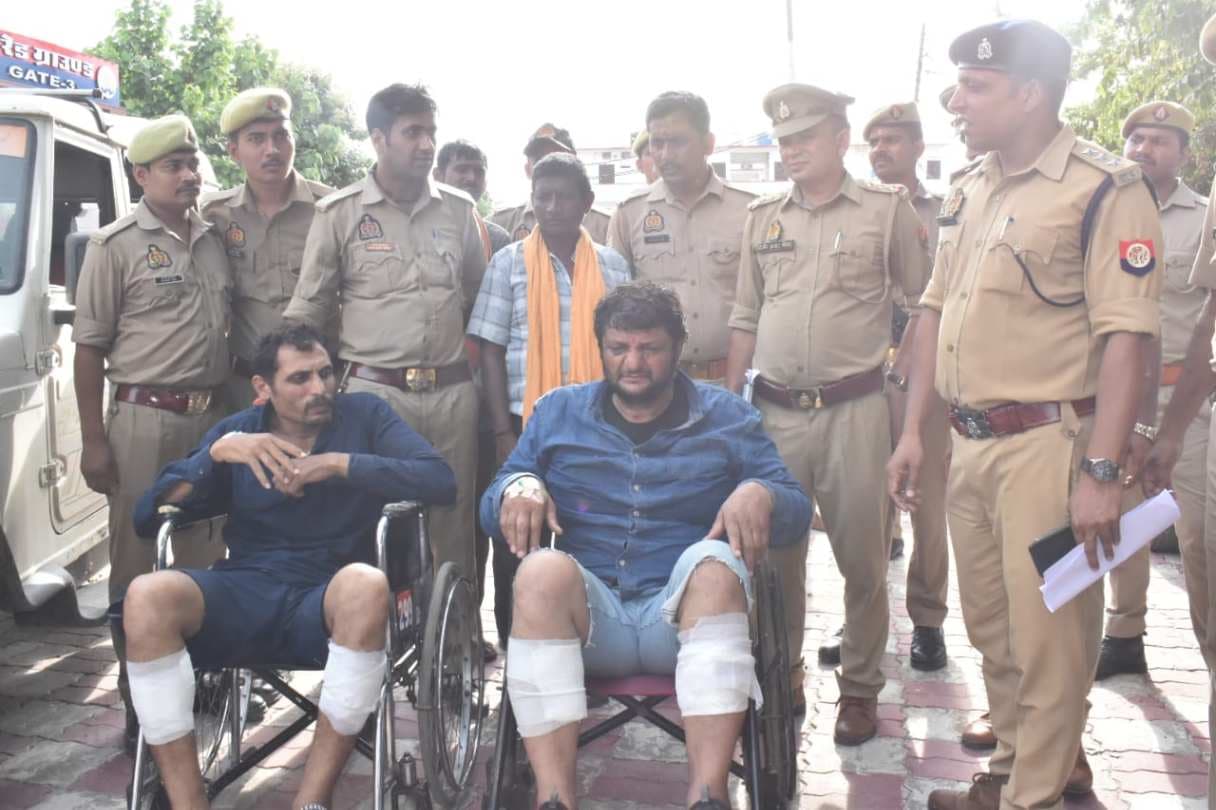 चांदी  लूटकांड में शामिल दो आरोपी मुठभेड़ में गिरफ्तार, एसओजी प्रभारी को भी गोली लगी