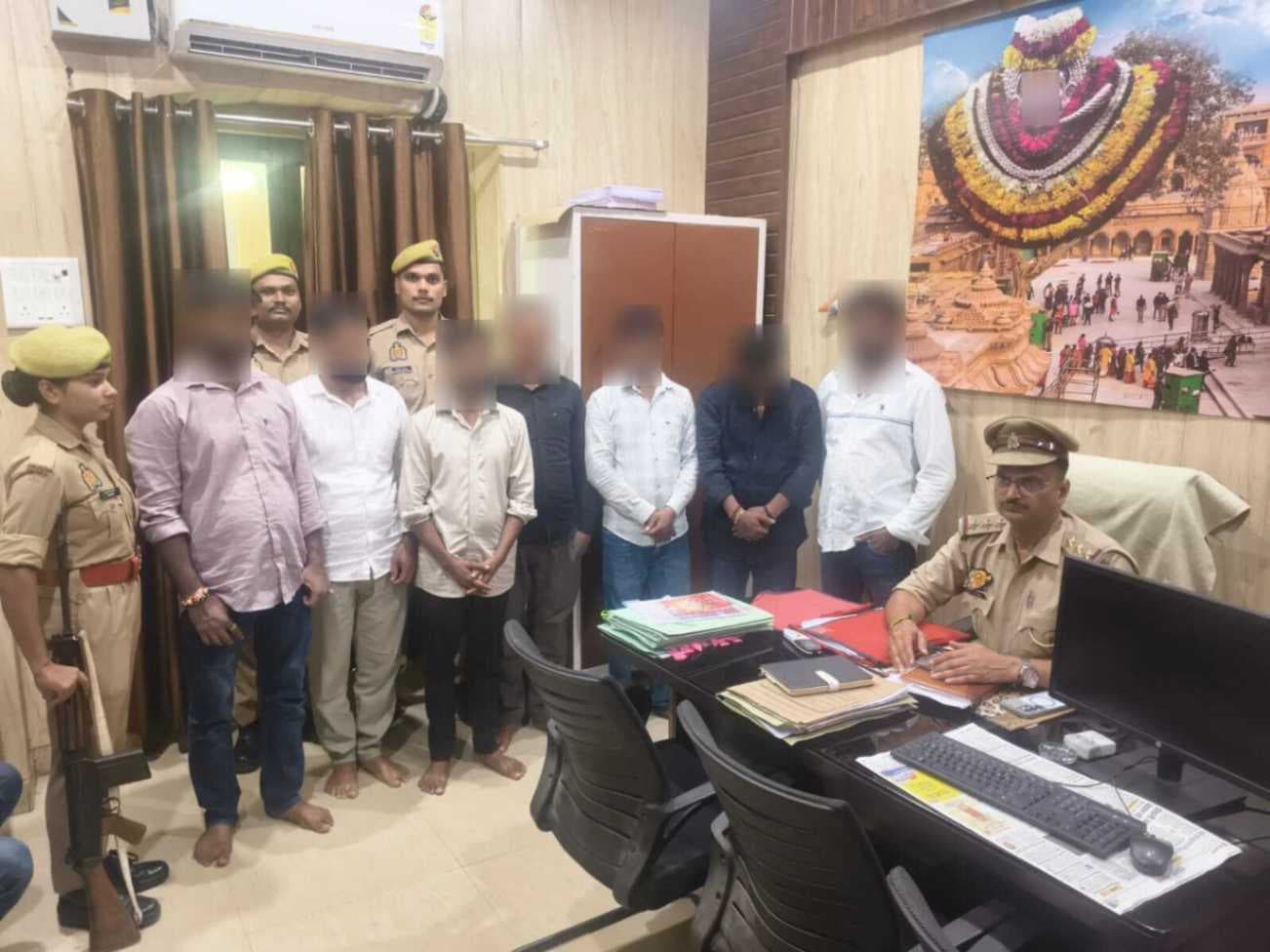 गुड़ मंडी में जुआ खेल रहे सात जुआरी गिरफ्तार, 5010 रुपये और ताश के पत्ते बरामद....