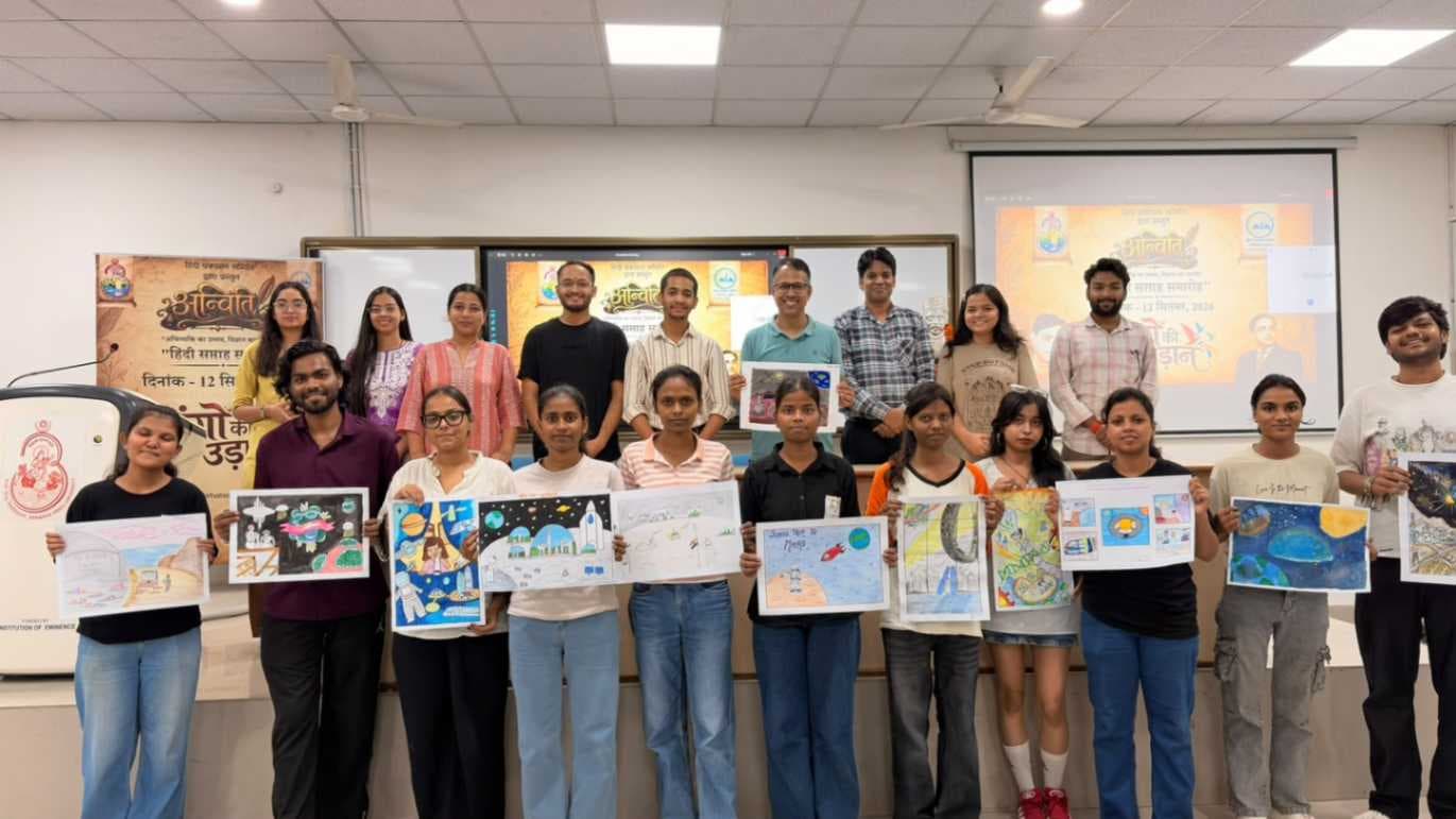 अन्विति में ‘रंगों की उड़ान’ ने भरी कल्पनाओं में उड़ान, हिंदी दिवस कार्यक्रम के अतिथि होंगे संजय मिश्रा...
