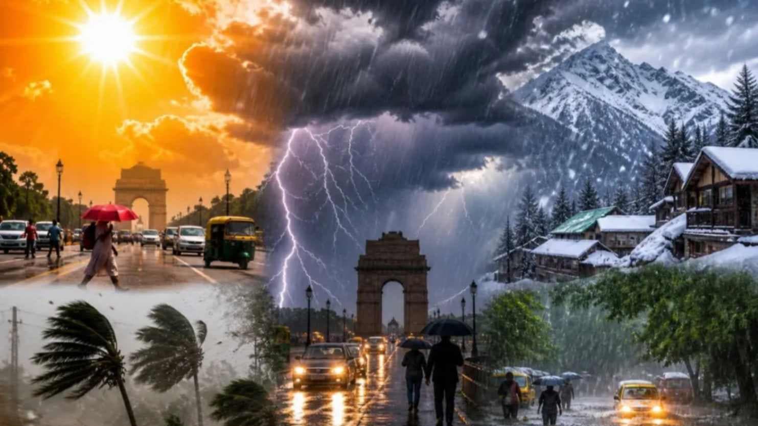 दिल्ली-NCR के लिए फिर चेतावनी जारी, जानें मौसम का मिजाज