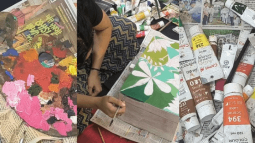 रंग मल्हार में संदूक पर दिखाया कला कौशल, प्रकृति संरक्षण का दिया संदेश...