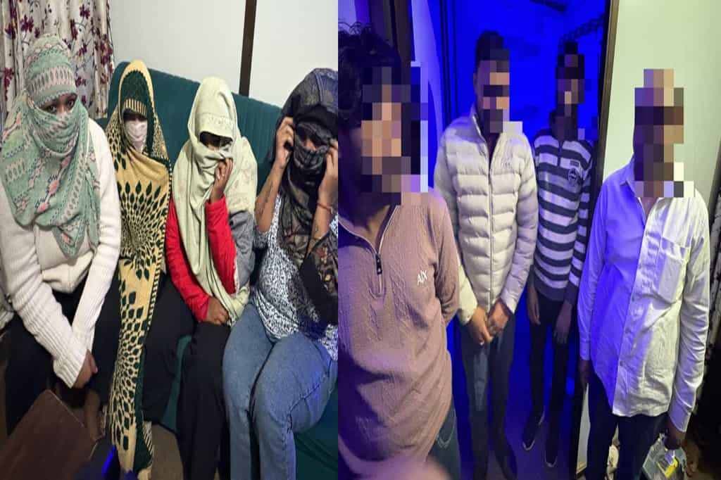 सिगरा में सेक्स रैकेट के दो ठिकानों पर एसओजी की छापेमारी, चार पुरुष समेत नौ औरतें गिरफ्तार