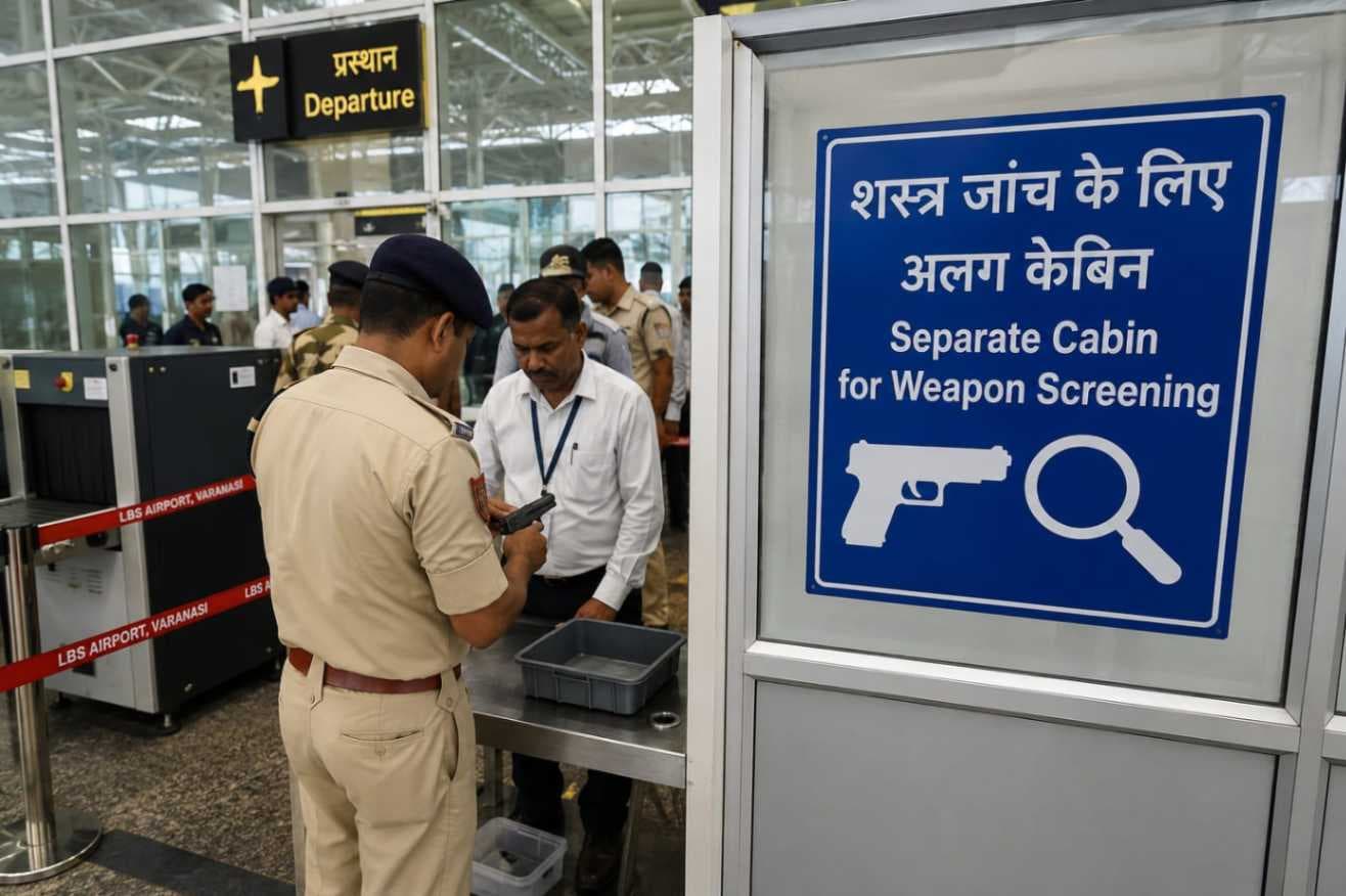 गोलीकांड से लिया सबक, वाराणसी एयरपोर्ट पर अब अलग केबिन में होगी शस्त्र जांच
