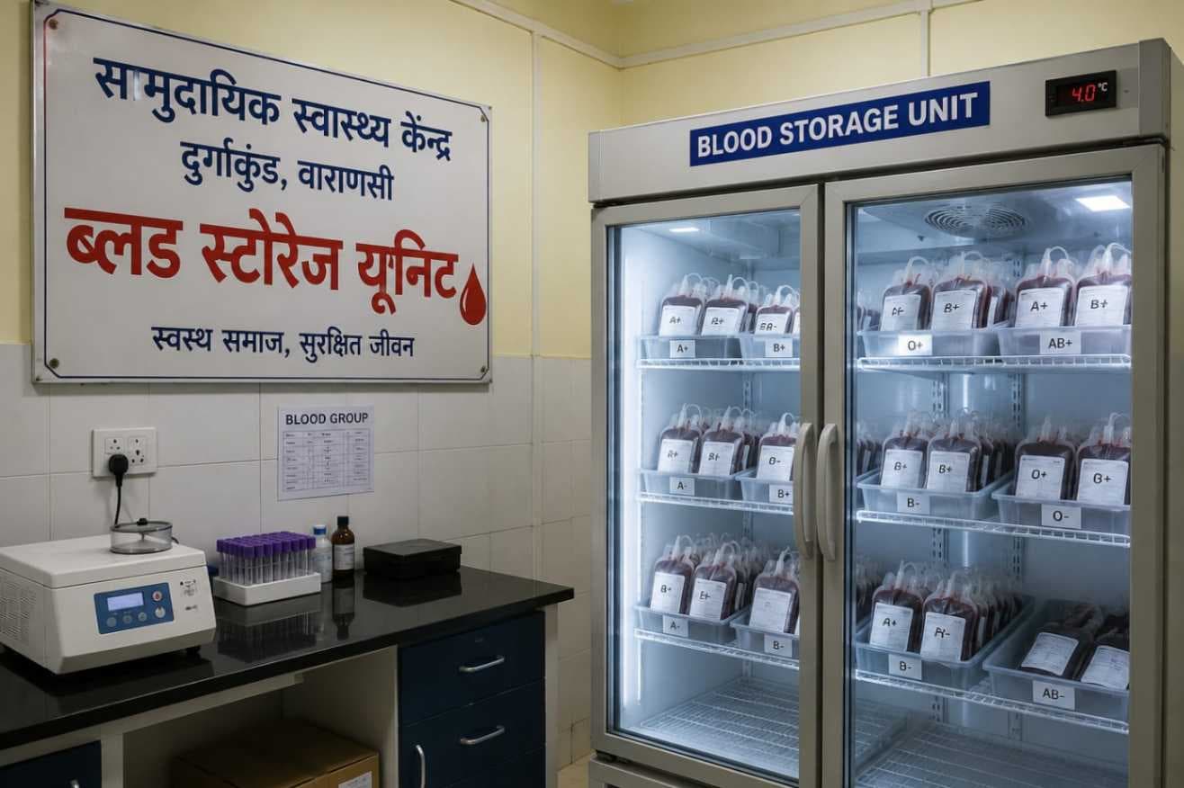 दुर्गाकुंड CHC में बनेगी ब्लड स्टोरेज यूनिट, मरीजों को मिलेगी बड़ी राहत