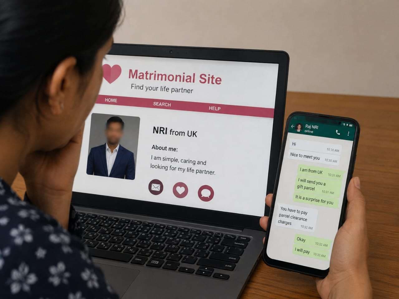 मेट्रीमोनियल साइट पर दोस्ती, NRI बनकर लाखों की ठगी...